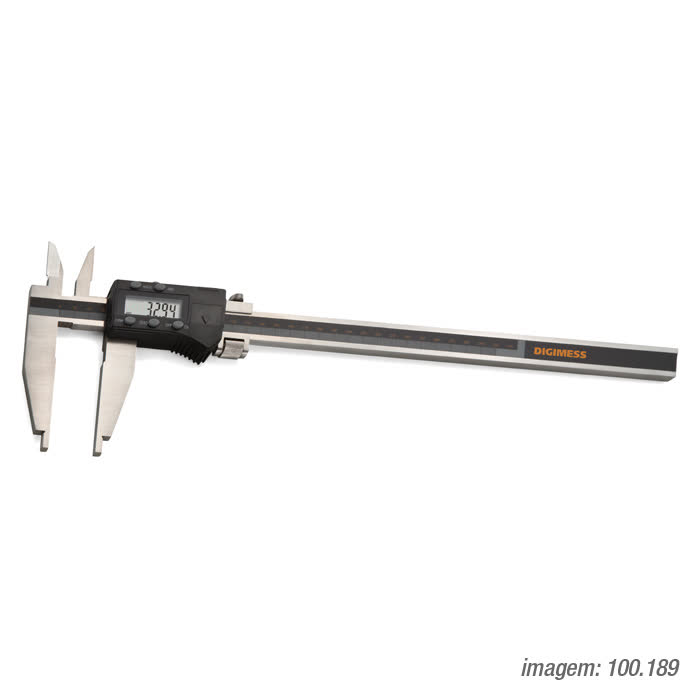 PAQUIMETROS DIGITAIS (SERVICOS PESADOS ORELHA PARA INTERNO) 100.189A 500mm/20"(100mm)