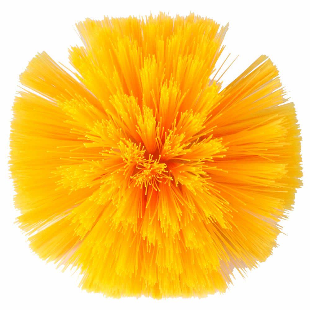 Escova para Lavagem de Tanques Tipo bola Cerdas em Nylon Laranja