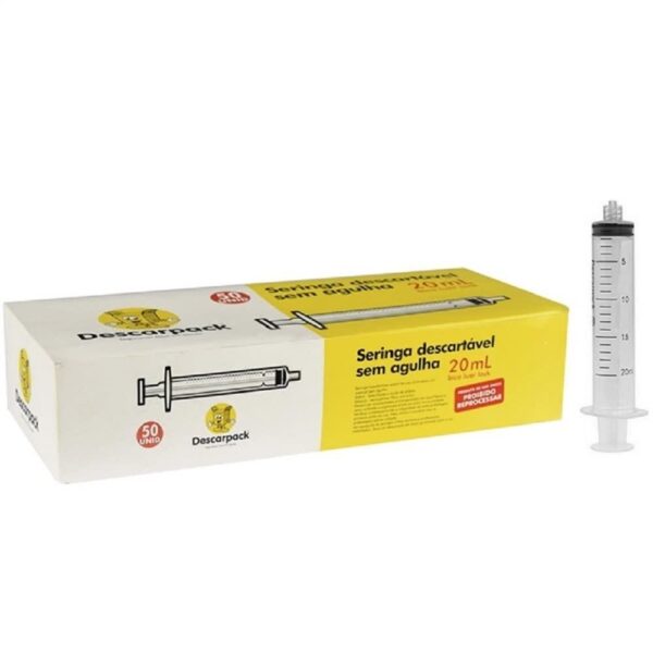 SERINGA DESCARTÁVEL LOCK 20ML C/50 DESCARPACK