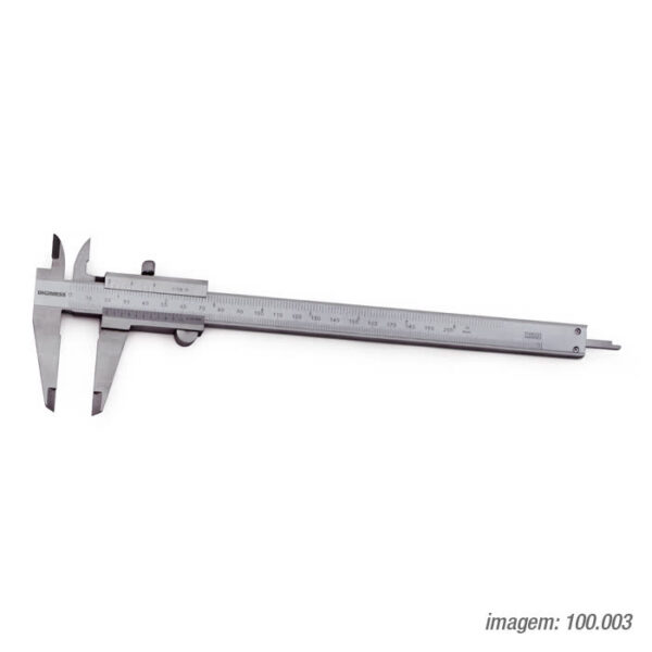 PAQUIMETROS UNIVERSAIS (GRADUACAO 0,05MM/1/128") 100.001A-TIN 150mm/6" - Imagem 5