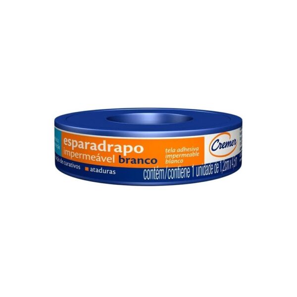 ESPARADRAPO IMPERMEÁVEL BRANCO 1,2CM X 4,5M CREMER