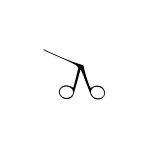 PINÇA PARA BIOPSIA MICRO 8 cm CURVA / ESQUERDA AURICUL ABC INSTRUMENTOS CIRÚRGICOS