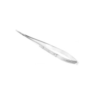 PORTA AGULHA CASTROVIEJO CURVO SEM TRAVA 15 cm ABC INSTRUMENTOS CIRÚRGICOS