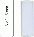 SHELL VIAL N12 INCOLOR S/ACAB.SUP.11,6X31,5MM 2ML C/100PC