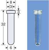 VIAL S/R N8-03 INCOLOR BORD.ARRED.5,5X31,5 0,2ML C/100PC