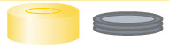TAMPA PRESSAO ALUM.OURO N20 TB C/TEAR-OFF MIDDLE C/100PC