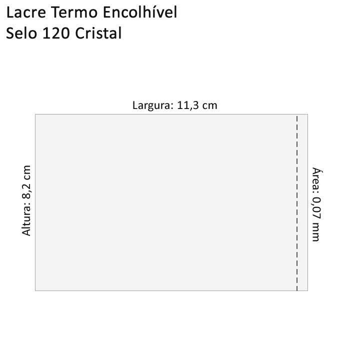 Lacre Termo Encolhível para Potes ou Frascos em Geral Selo 120 Cristal