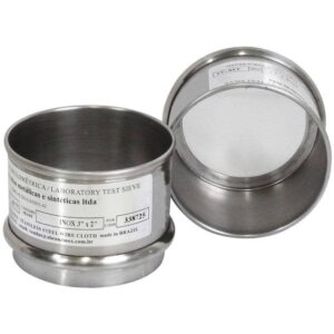 Peneira (Tamis) Granulométrica em Aço Inox 3x2 (Pequena) ASTM 120 - Tyler 115 mesh