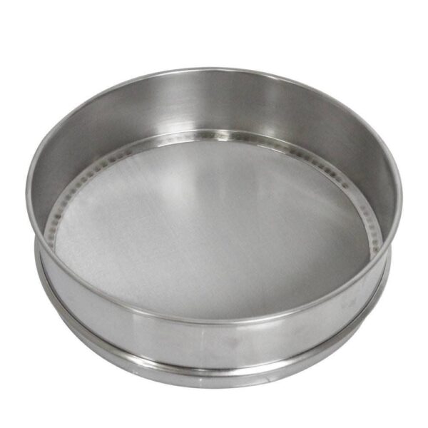 Peneira (Tamis) Granulométrica em Aço Inox 8x2 (Grande) ASTM 200 - Tyler 200 mesh