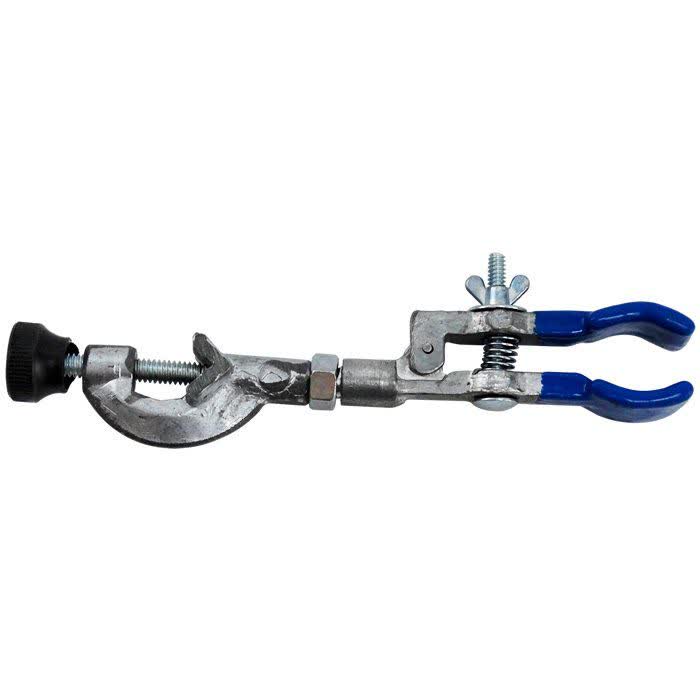 Pinça (Garra) para Bureta com Mufa em Alumínio Abertura 3,5cm