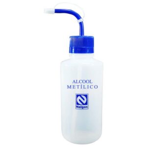 Pisseta em Polietileno 500mL para Álcool Metílico