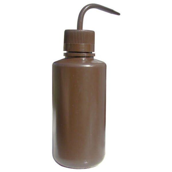Pisseta em Polietileno Âmbar (Marrom) 500mL