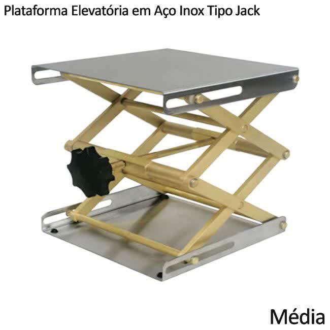 Plataforma Elevatória em Aço Inox Tipo Jack Média Ref. 453-2