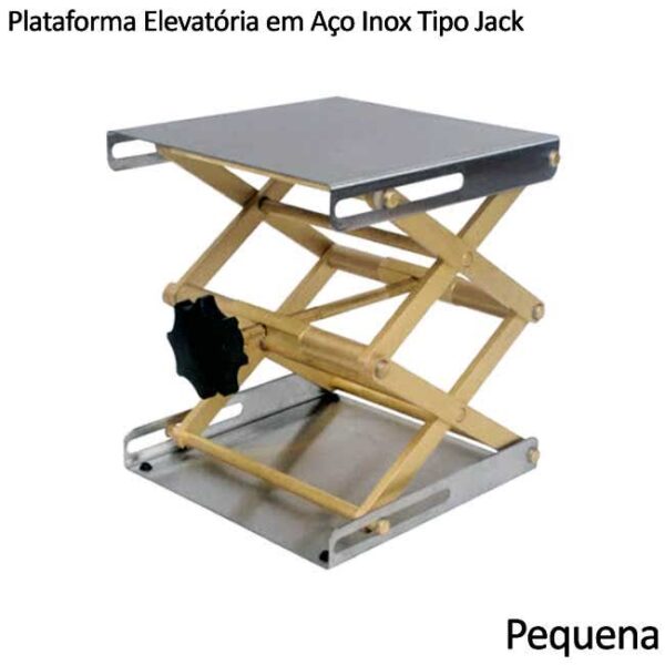 Plataforma Elevatória em Aço Inox Tipo Jack Pequena Ref. 453-1