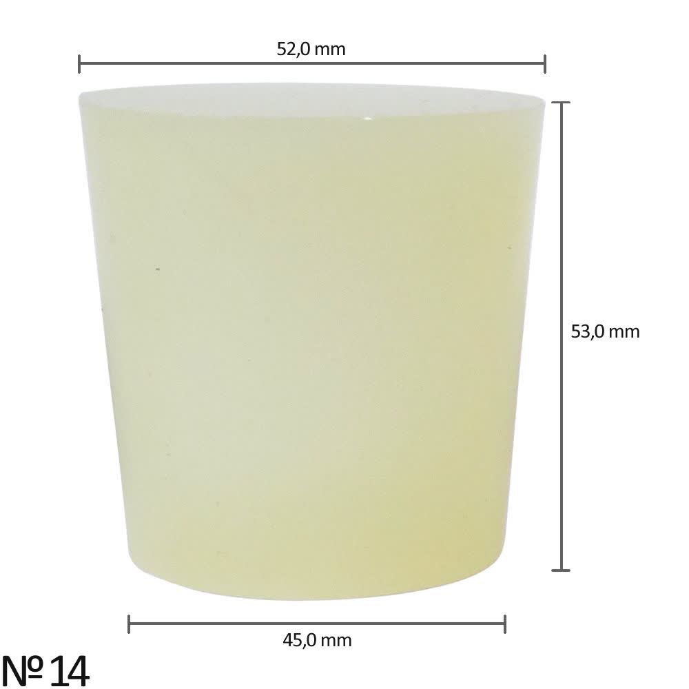 Rolha de Silicone Nº14 (52,0 x 45,0 x 53,0 mm) - Embalagem peça