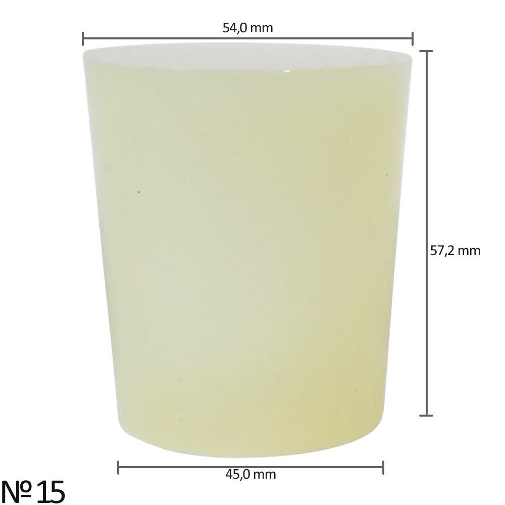 Rolha de Silicone Nº15 (54,0 x 45,0 x 57,2 mm) - Embalagem peça