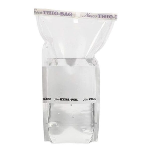Saco para Amostragem Nasco com Tarja de Identificação e Tiossulfato de Sódio Stand-Up 300mL Ref. B01403WA