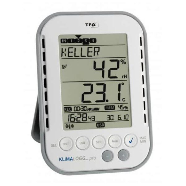 Termohigrômetro com Data Logger KlimaLogg Pro -20+60ºC - 1% à 99% UR